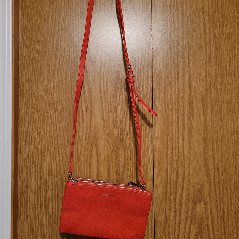 Matt & Nat Vibrant Coral Crossbody Bag